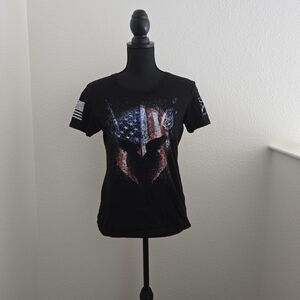 Grunt Style Black Patriotic Graphic Women's Tee